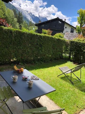 Studio Au Calme Avec Jardin Et Vue Mont-Blanc Chamonix Buitenkant foto